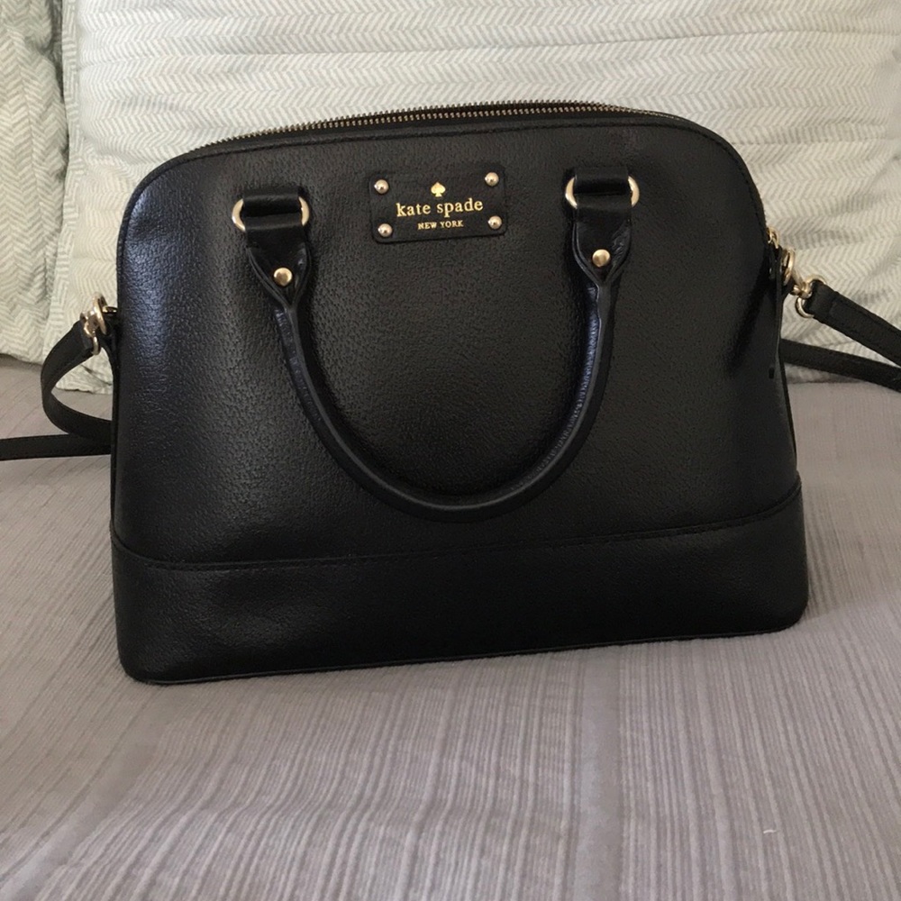 Black Kate Spade cross body bag